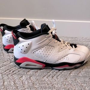 Jordan 6 Retro Low infrared White, Size 11.5